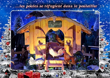 Village du Père Noël (047) Poulailler enneigé